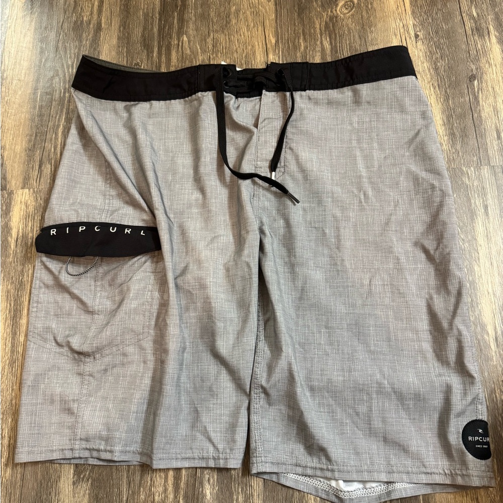 Men’s Rip Curl Gray & Black Board Shorts